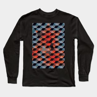 Funky Geometric Pattern Long Sleeve T-Shirt